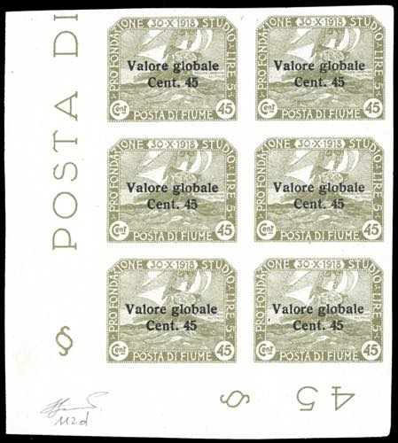 FIUME 1920 - 45 cent. su 45 cent. ... 