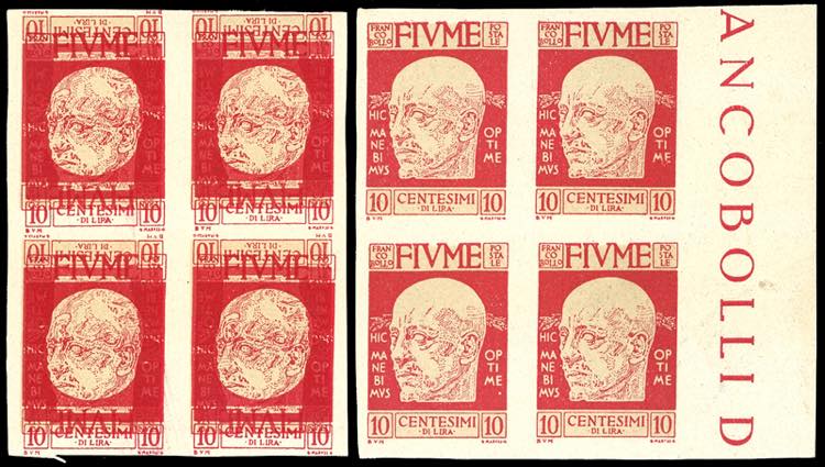 FIUME 1920 - 10 cent. DAnnunzio, ... 