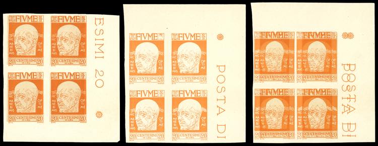 FIUME 1920 - 20 cent. DAnnunzio, ... 