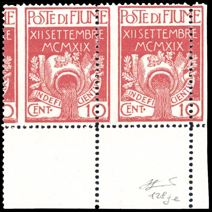 FIUME 1920 - 10 cent. Legionari, ... 