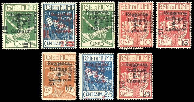 FIUME 1920 - Soprastampati ... 