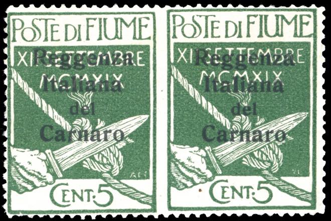 FIUME 1920 - 5 cent. soprastampato ... 