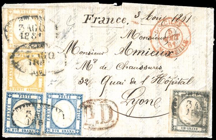 1861 - 20 grana giallo, 10 grana ... 