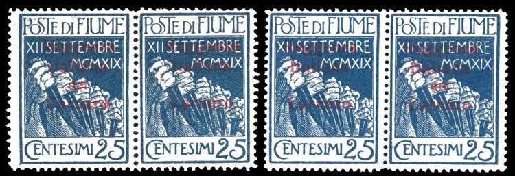 FIUME 1920 - 25 cent. ... 