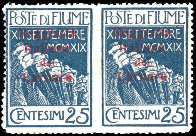 FIUME 1920 - 25 cent. ... 