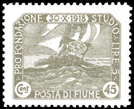 FIUME 1921 - 45 cent. ... 