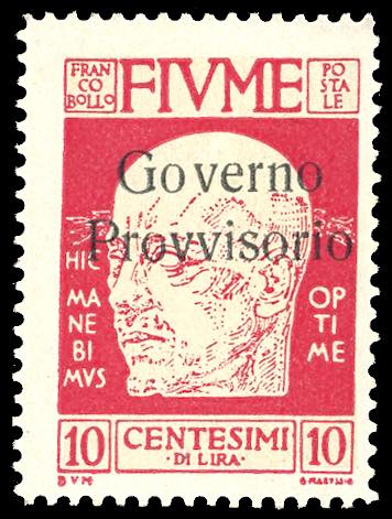 FIUME 1921 - 10 cent. Governo ... 