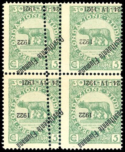 FIUME 1922 - 5 cent. soprastampato ... 