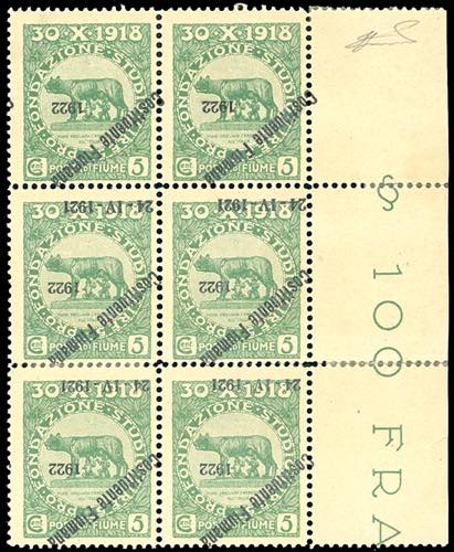 FIUME 1922 - 5 cent. soprastampato ... 