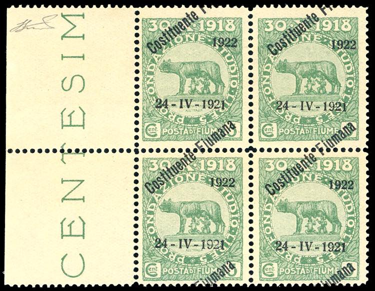 FIUME 1922 - 5 cent. soprastampato ... 