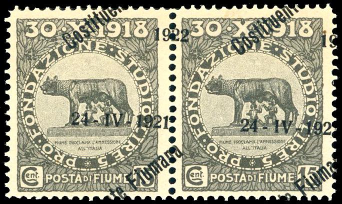 FIUME 1922 - 15 cent. ... 