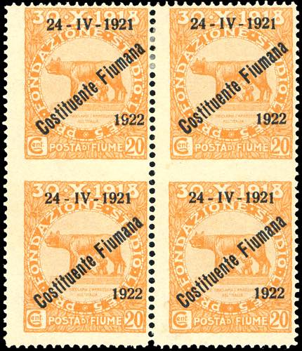 FIUME 1922 - 20 cent. ... 