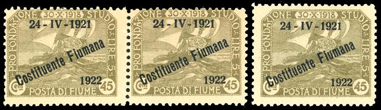 FIUME 1922 - 45 cent. ... 
