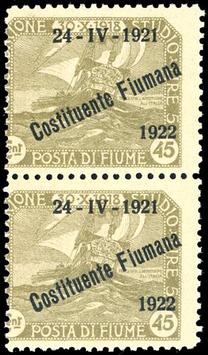 FIUME 1922 - 45 cent. ... 