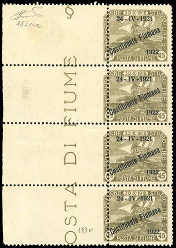 FIUME 1922 - 45 cent. ... 
