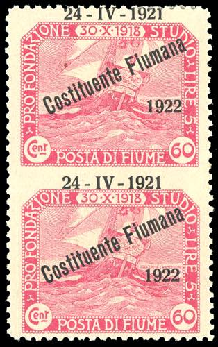 FIUME 1922 - 60 cent. ... 