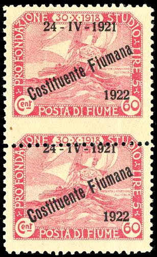 FIUME 1922 - 60 cent. ... 