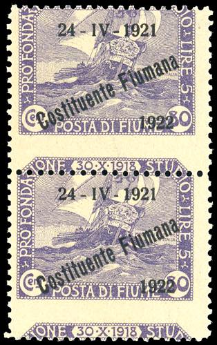 FIUME 1922 - 80 cent. ... 