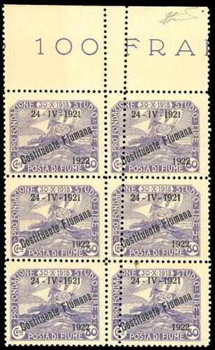 FIUME 1922 - 80 cent. ... 