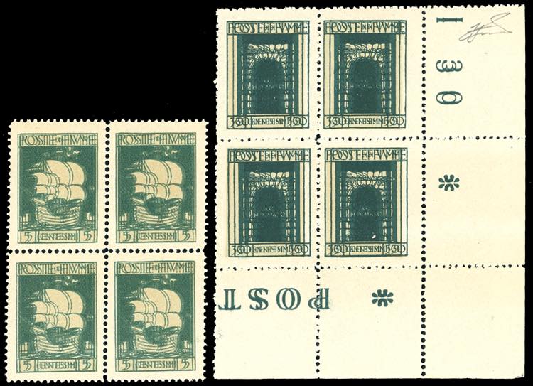 FIUME 1923 - 5 cent. e 30 cent. ... 