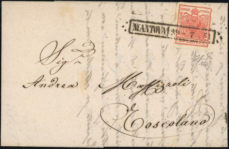 1851 - 15 cent. rosso vermiglio, I ... 