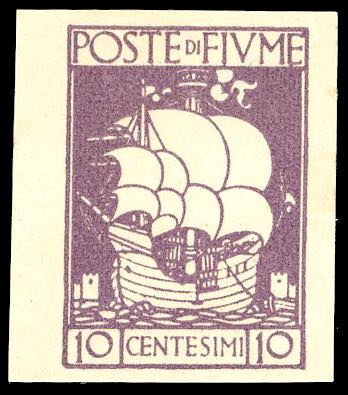 FIUME 1923 - 10 cent. San Vito, ... 