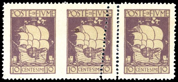 FIUME 1923 - 10 cent. San Vito, ... 