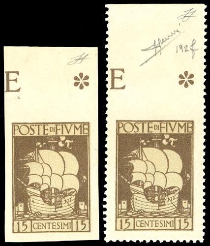 FIUME 1923 - 15 cent. San Vito, un ... 