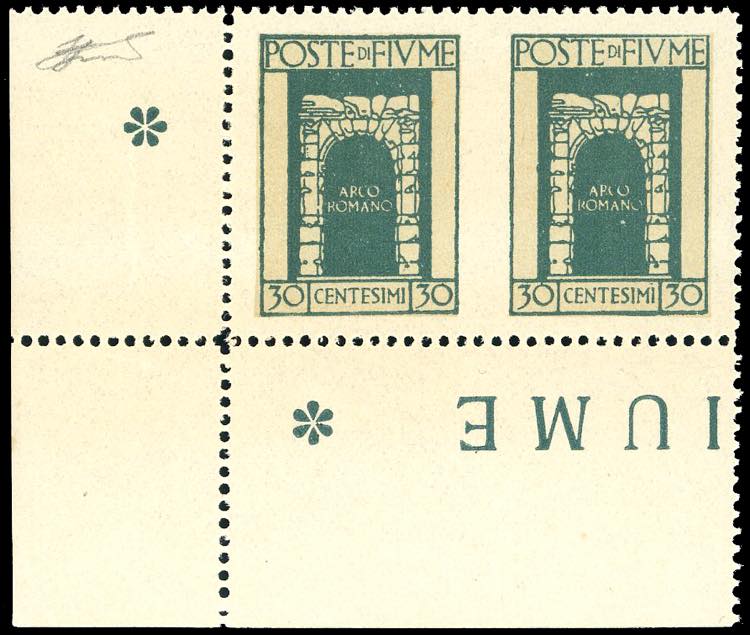 FIUME 1923 - 30 cent. San Vito, ... 