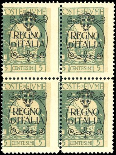 FIUME 1924 - 5 cent. soprastampato ... 