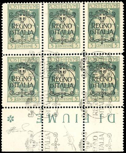 FIUME 1924 - 5 cent. soprastampato ... 