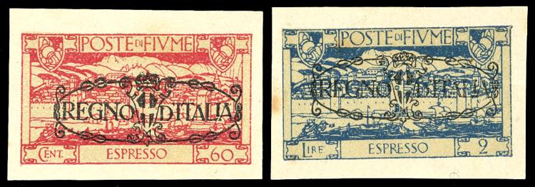 FIUME ESPRESSI 1924 - 60 cent. e 2 ... 