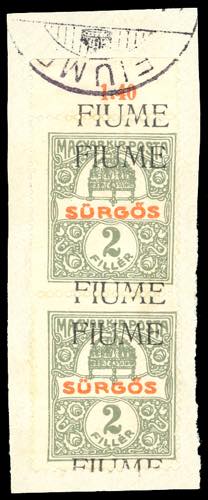 FIUME GIORNALI 1918/19 -2 f. oliva ... 