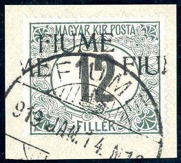 FIUME SEGNATASSE 1918/19 - 12 f., ... 