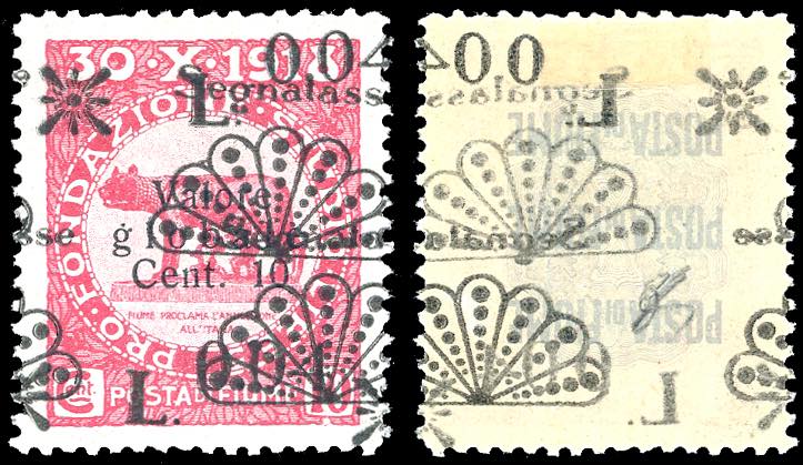 FIUME SEGNATASSE 1921 - 0,04 lire ... 