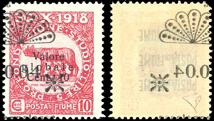 FIUME SEGNATASSE 1921 - 0,04 lire ... 