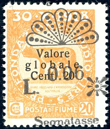 FIUME SEGNATASSE 1921 - 0,06 lire ... 