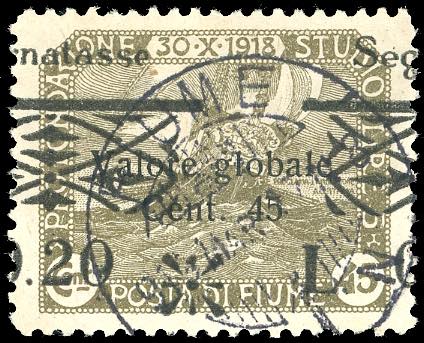 FIUME SEGNATASSE 1921 - 0,20 lire ... 