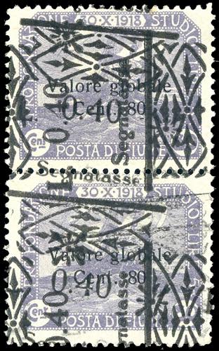 FIUME SEGNATASSE 1921 - 0,40 lire ... 