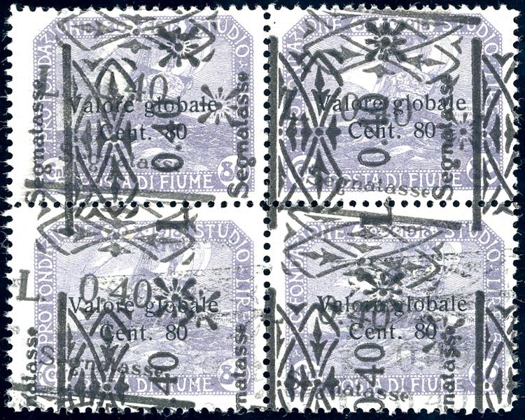 FIUME SEGNATASSE 1921 - 0,40 lire ... 