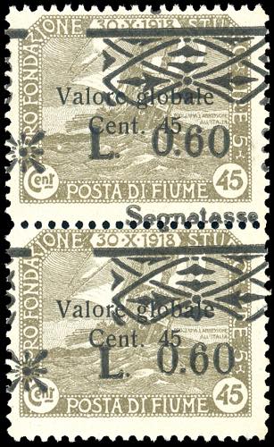 FIUME SEGNATASSE 1921 - 0,60 lire ... 