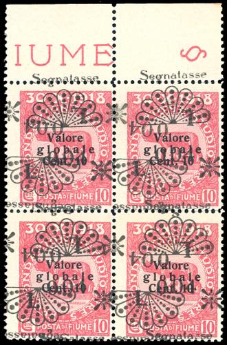 FIUME SEGNATASSE 1921 - 0,04 lire ... 