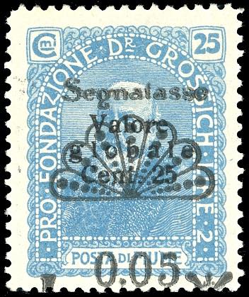 FIUME SEGNATASSE 1921 - 0,05 lire ... 