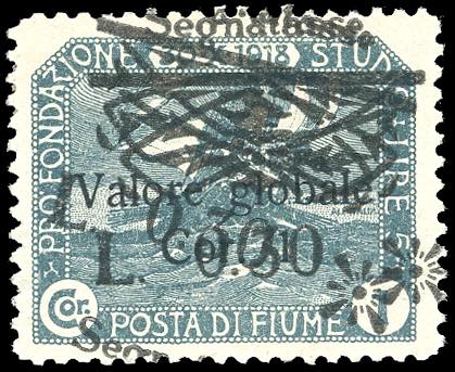 FIUME SEGNATASSE 1921 - 0,30 lire ... 