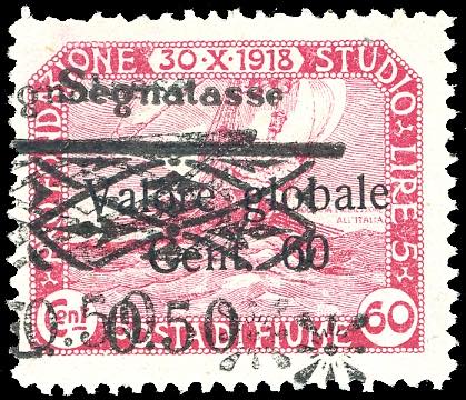 FIUME SEGNATASSE 1921 - 0,50 lire ... 