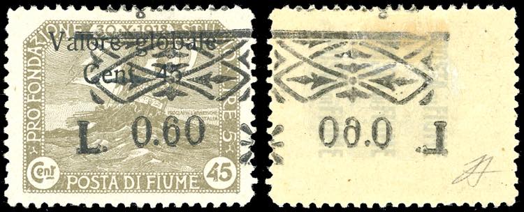 FIUME SEGNATASSE 1921 - 0,60 lire ... 