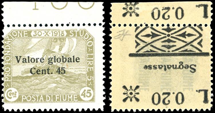 FIUME SEGNATASSE 1921 - 0,20 lire ... 