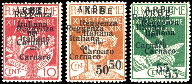 ARBE 1920 - 10 cent., 50 cent. su ... 