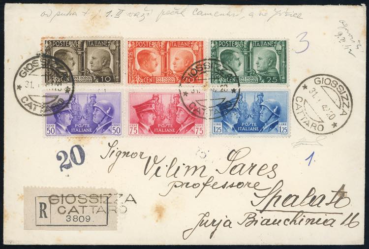 CATTARO 1942 - Fratellanza darmi, ... 