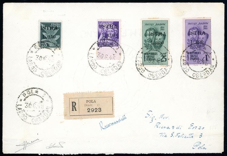 OCCUPAZIONE JUGOSLAVA ISTRIA 1945 ... 